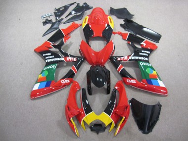 Suzuki GSXR 750 K6 2006-2007 - Vermelho Preto Verde