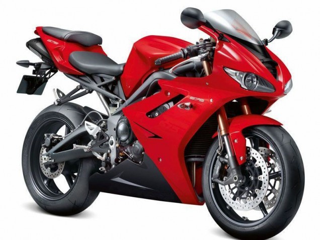 Triumph Daytona 675 Triple 2009-2012 - Vermelho Preto