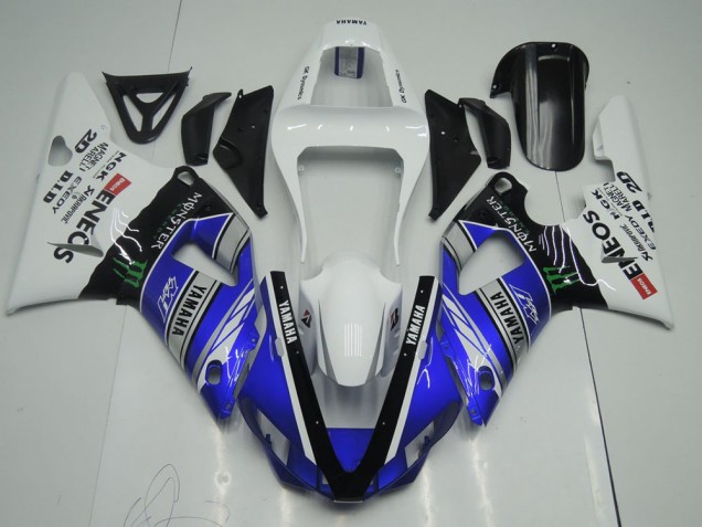 Yamaha R1 2000-2001 - Azul Branco ENEOS Monster