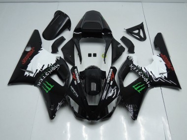 Yamaha R1 2000-2001 - Preto Branco Monster
