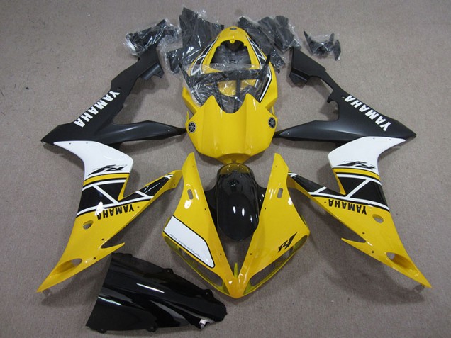 Yamaha R1 2004-2006 - Amarelo Branco Preto