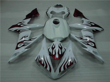 Yamaha R1 2004-2006 - Branco Vermelho Chama