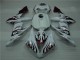 Yamaha R1 2004-2006 - Branco Vermelho Chama Yamaha R1 2004-2006 - Branco Vermelho Chama