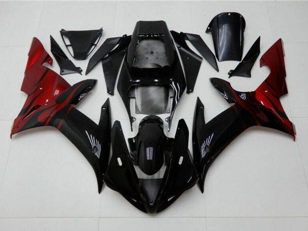 Yamaha R1 2004-2006 - Preto Vermelho Yamaha R1 2004-2006 - Preto Vermelho