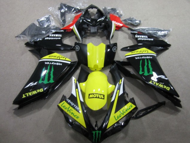 Yamaha R1 2007-2008 - Preto Amarelo Motul Leovince Yamaha R1 2007-2008 - Preto Amarelo Motul Leovince