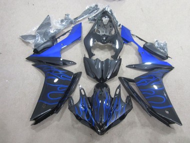 Yamaha R1 2007-2008 - Preto Azul Chama