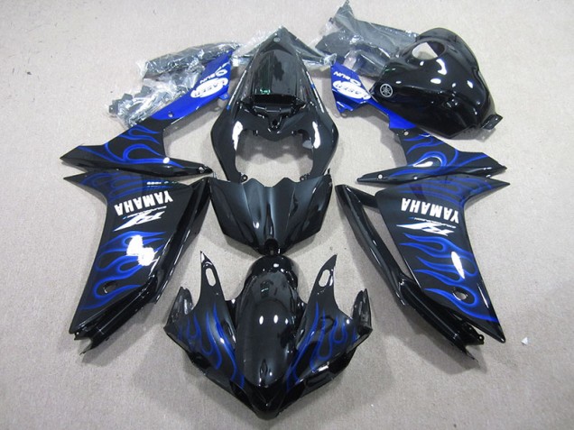 Yamaha R1 2007-2008 - Preto & Azul Chama