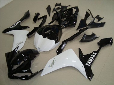 Yamaha R1 2007-2008 - Preto Branco Ouro