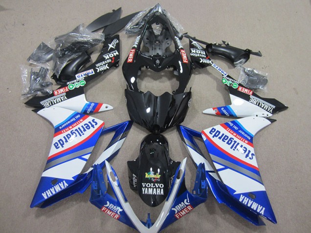 Yamaha R1 2007-2008 - Preto Branco Sterilgarda