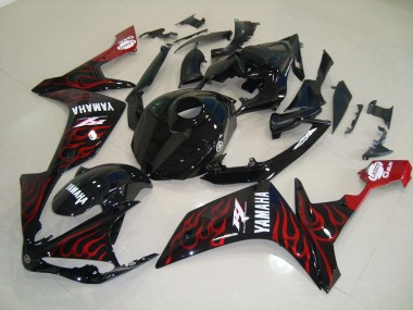 Yamaha R1 2007-2008 - Preto Brilhante Chama