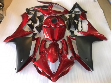 Yamaha R1 2007-2008 - Preto Fosco Vermelho
