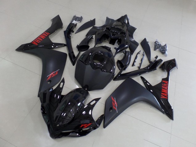 Yamaha R1 2007-2008 - Preto Fosco Vermelho