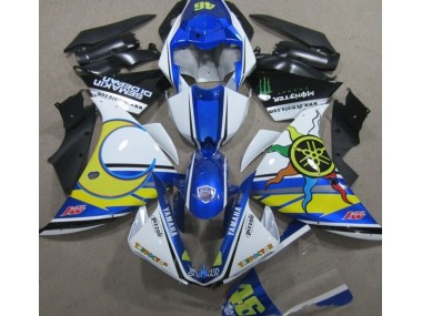 Yamaha R1 2009-2011 - Azul Branco Amarelo 46