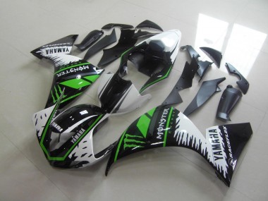 Yamaha R1 2009-2011 - Branco Verde Monster