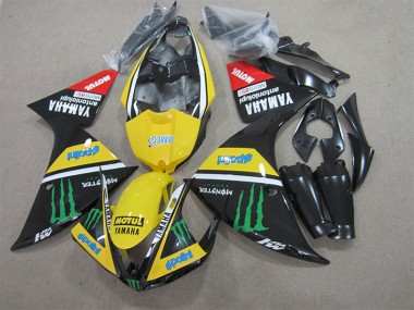 Yamaha R1 2009-2011 - Preto Amarelo Motul Monster