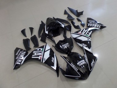 Yamaha R1 2009-2011 - Preto Branco Fiat