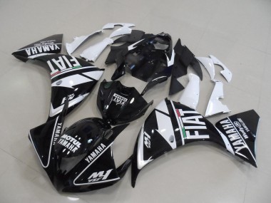 Yamaha R1 2009-2011 - Preto Branco Fiat