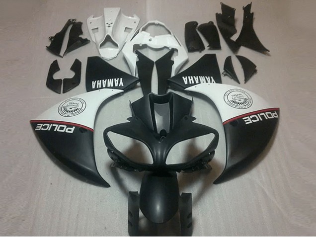 Yamaha R1 2009-2011 - Preto Fosco Branco