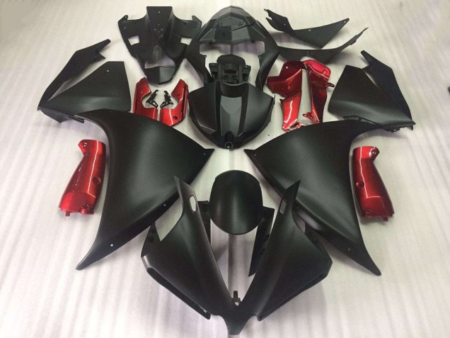Yamaha R1 2009-2011 - Preto Fosco Brilhante Vermelho