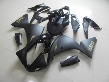 Yamaha R1 2009-2011 - Preto Fosco Ouro Adesivo