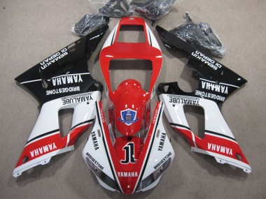 Yamaha R1 2009-2011 - Vermelho Branco Preto