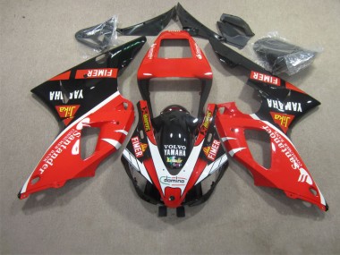 Yamaha R1 2009-2011 - Vermelho Preto Branco Santander