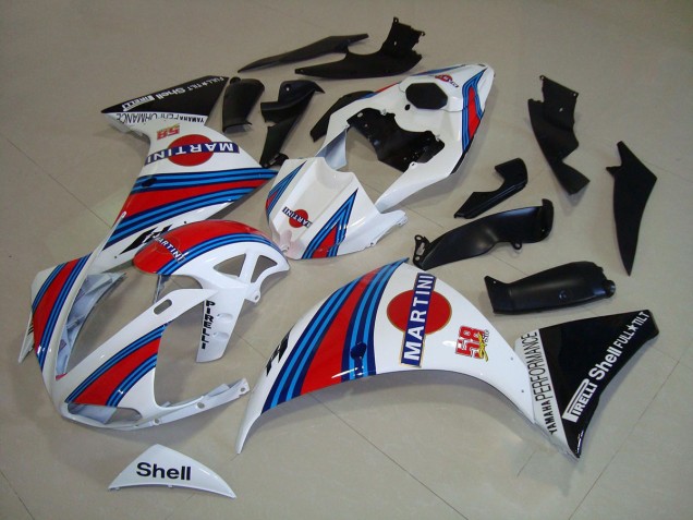 Yamaha R1 2012-2014 - Branco Preto Martini Yamaha R1 2012-2014 - Branco Preto Martini