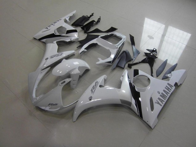 Yamaha R6 2003-2005 - Branco & Cinzento Decalques Yamaha R6 2003-2005 - Branco & Cinzento Decalques