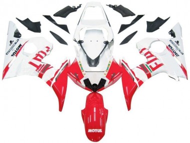 Yamaha R6 2003-2005 - Branco Vermelho Fiat