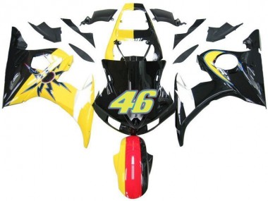 Yamaha R6 2003-2005 - Preto Amarelo No. 46
