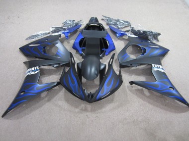 Yamaha R6 2003-2005 - Preto Azul Chama
