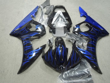 Yamaha R6 2003-2005 - Preto Azul Chama