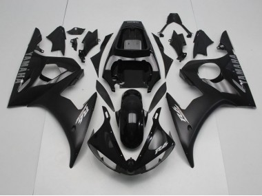 Yamaha R6 2003-2005 - Preto & Prata Decalques