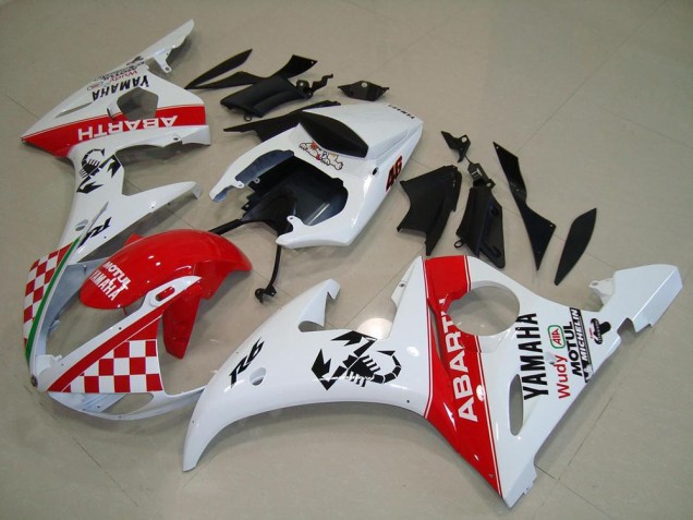 Yamaha R6 2003-2005 - Vermelho Branco Yamaha R6 2003-2005 - Vermelho Branco