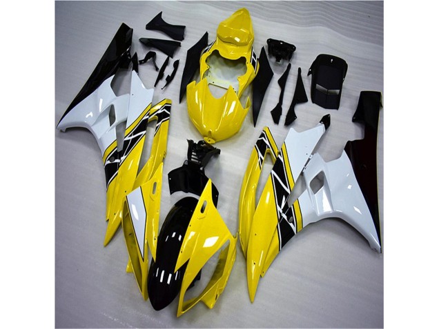 Yamaha R6 2006-2007 - Amarelo Branco Preto Yamaha R6 2006-2007 - Amarelo Branco Preto