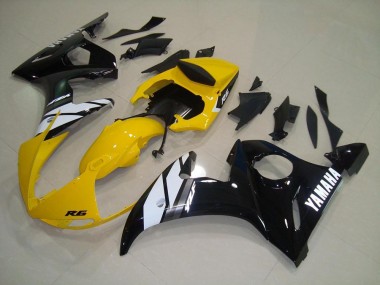 Yamaha R6 2006-2007 - Amarelo Preto