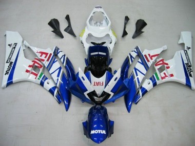 Yamaha R6 2006-2007 - Azul Branco Motul Vermelho Fiat