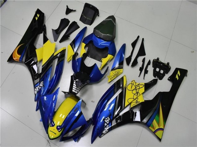 Yamaha R6 2006-2007 - Azul Tubarão Yamaha R6 2006-2007 - Azul Tubarão