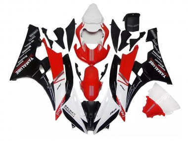 Yamaha R6 2006-2007 - Branco Vermelho Preto