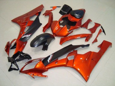 Yamaha R6 2006-2007 - Laranja Preto Fosco