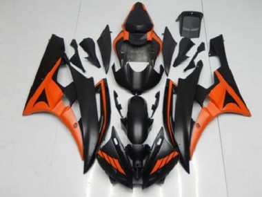 Yamaha R6 2006-2007 - Laranja Preto