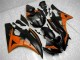 Yamaha R6 2006-2007 - Laranja Preto Yamaha R6 2006-2007 - Laranja Preto