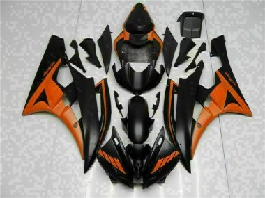 Yamaha R6 2006-2007 - Laranja Preto