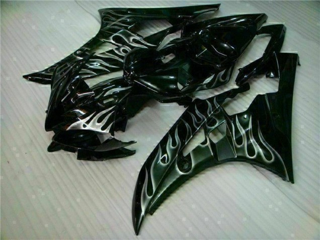 Yamaha R6 2006-2007 - Prata Chama Preto Yamaha R6 2006-2007 - Prata Chama Preto