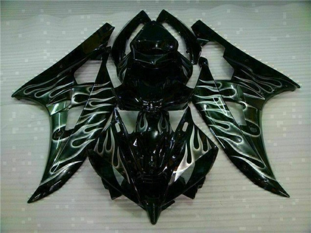 Yamaha R6 2006-2007 - Prata Chama Preto Yamaha R6 2006-2007 - Prata Chama Preto