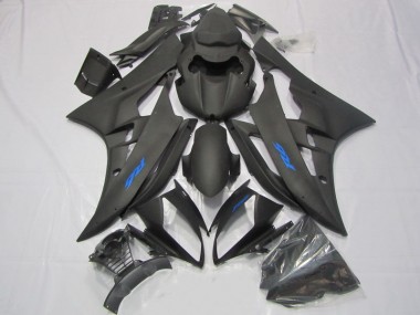 Yamaha R6 2006-2007 - Preto Azul Decalque
