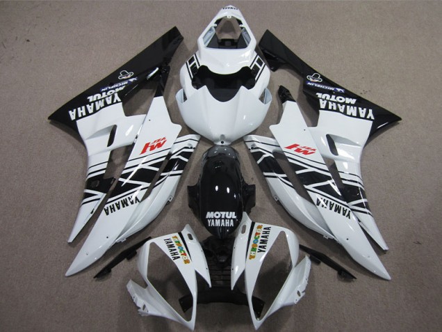 Yamaha R6 2006-2007 - Preto Branco Motul
