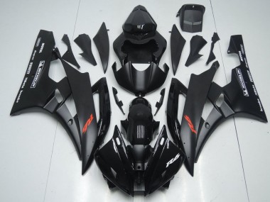 Yamaha R6 2006-2007 - Preto Fosco & Preto Brilhante