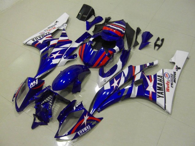 Yamaha R6 2006-2007 - Vermelho Azul Star