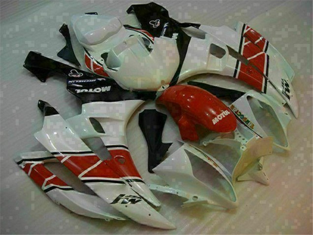 Yamaha R6 2006-2007 - Vermelho Branco Yamaha R6 2006-2007 - Vermelho Branco